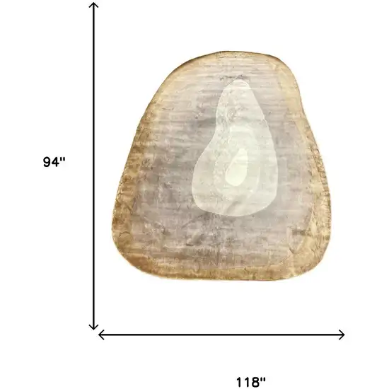 Black And Cream Abstract Distressed Area Rug Photo 5