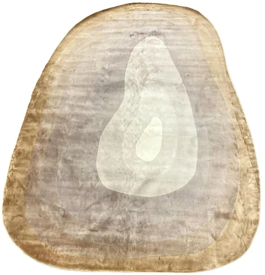 Black And Cream Abstract Distressed Area Rug Photo 4