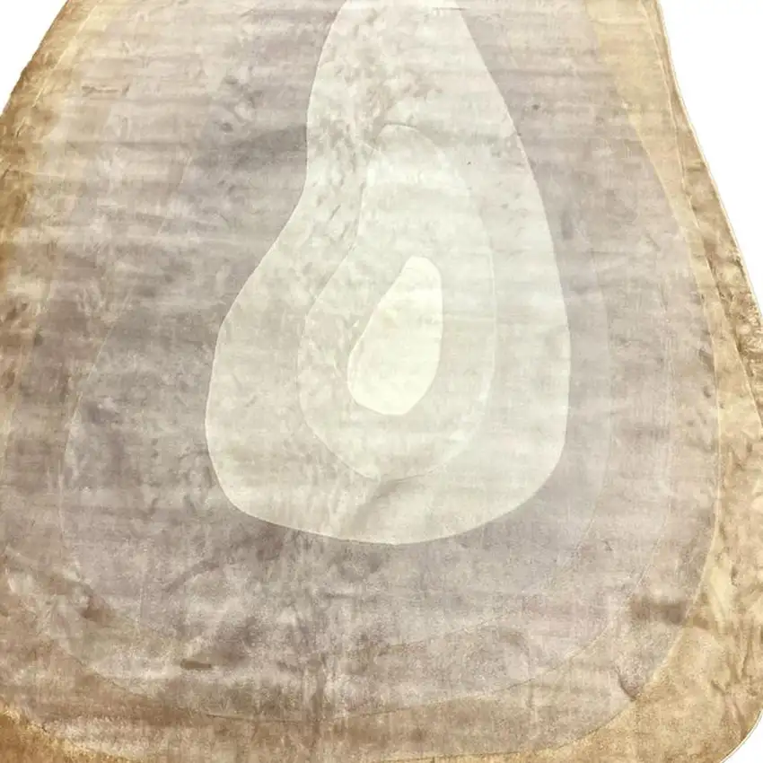 Black And Cream Abstract Distressed Area Rug Photo 3