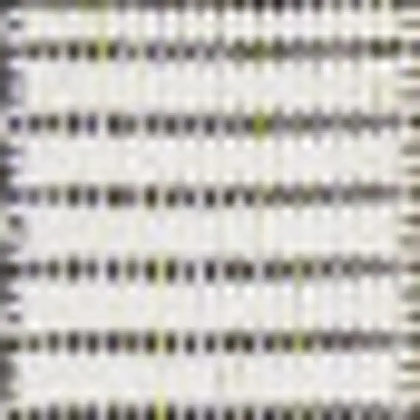 Black And Cream Geometric Indoor Outdoor Area Rug Photo 3