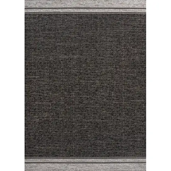 Black And Cream Indoor Outdoor Area Rug Photo 2