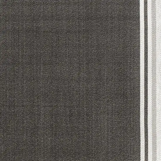 Black And Cream Striped Indoor Outdoor Area Rug Photo 4