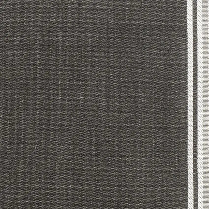 Black And Cream Striped Indoor Outdoor Area Rug Photo 4