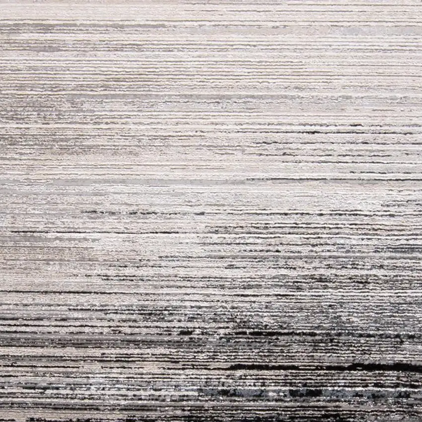 Black And Dark Gray Abstract Area Rug Photo 5