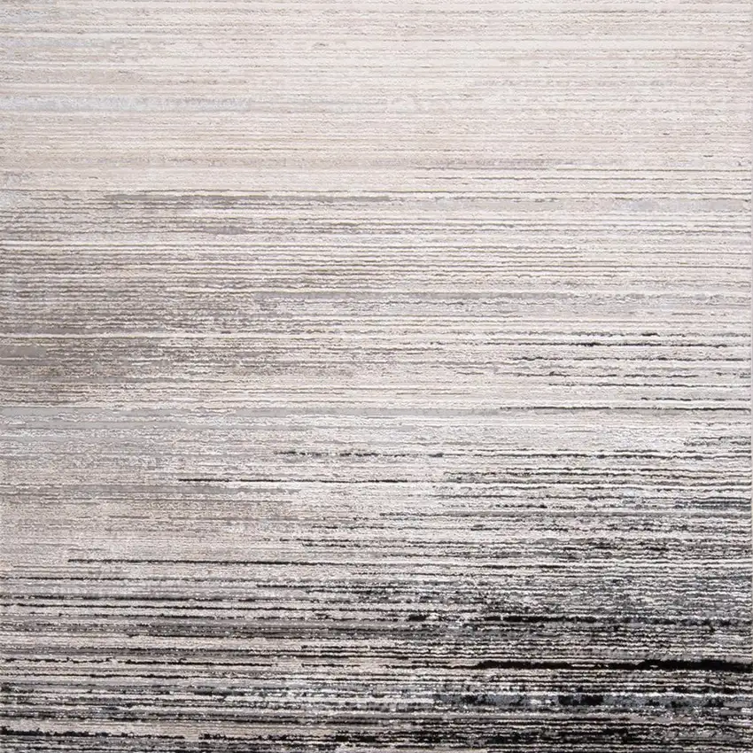 Black And Dark Gray Abstract Stain Resistant Area Rug Photo 9