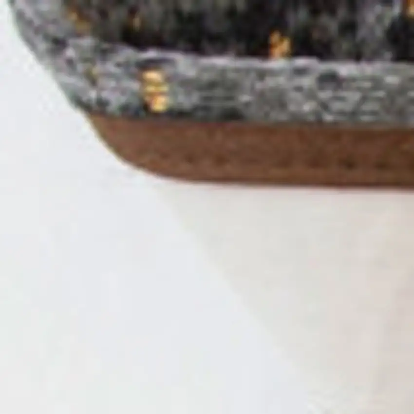 Black And Gold Chevron Washable Area Rug Photo 7