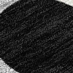 Photo of Black And Gray Abstract Washable Indoor Outdoor Area Rug