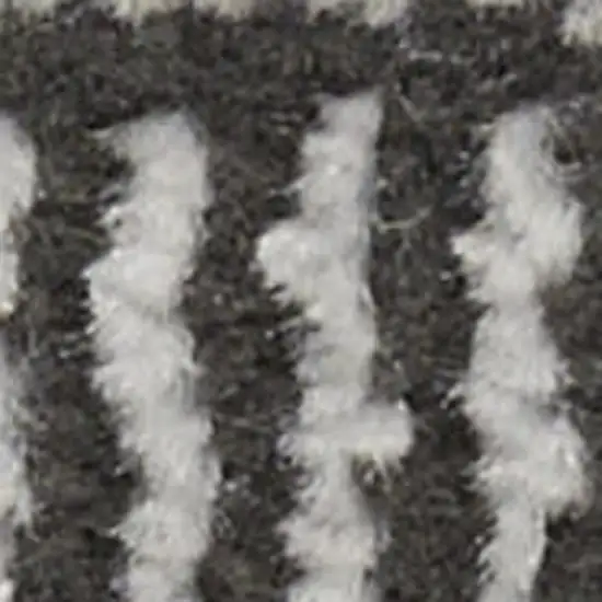 Black And Gray Geometric Area Rug Photo 2