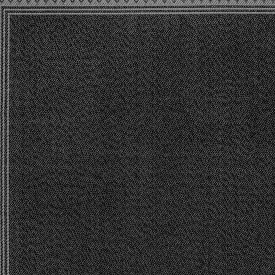 Black And Gray Geometric Indoor Outdoor Area Rug Photo 2