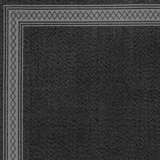 Black And Gray Geometric Indoor Outdoor Area Rug Photo 2