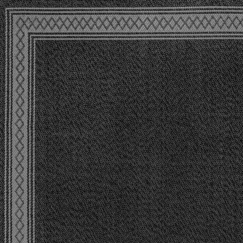 Black And Gray Geometric Indoor Outdoor Area Rug Photo 2