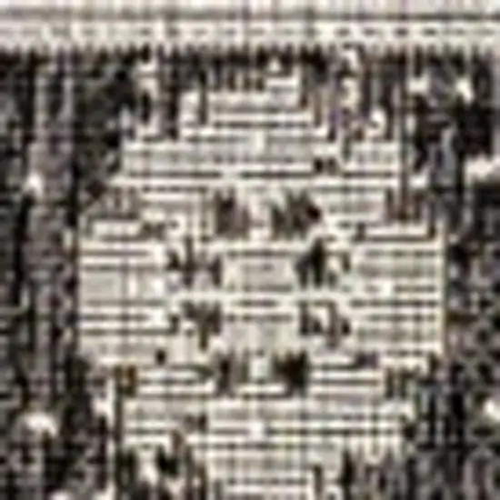 Black And Gray Medallion Indoor Outdoor Area Rug Photo 2