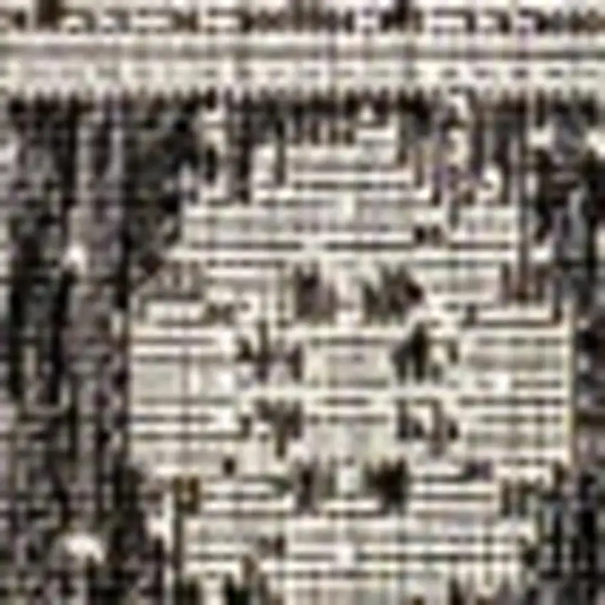 Black And Gray Medallion Indoor Outdoor Area Rug Photo 2