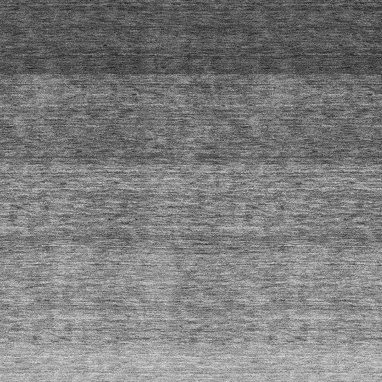 Black And Gray Ombre Washable Area Rug With UV Protection Photo 2