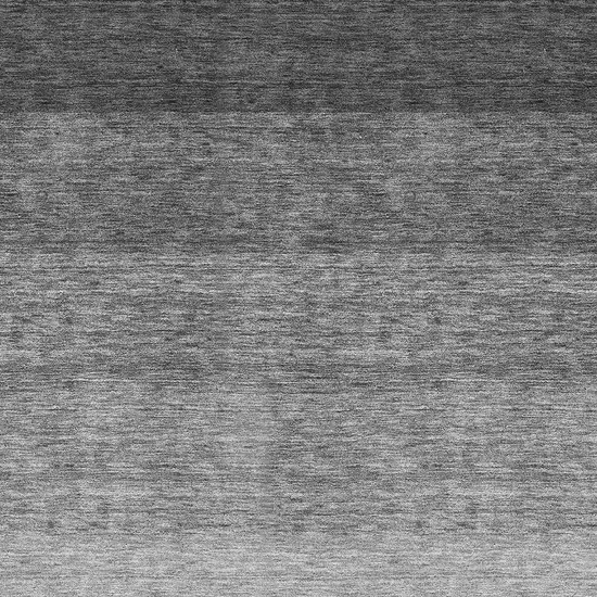 Black And Gray Ombre Washable Area Rug With UV Protection Photo 2