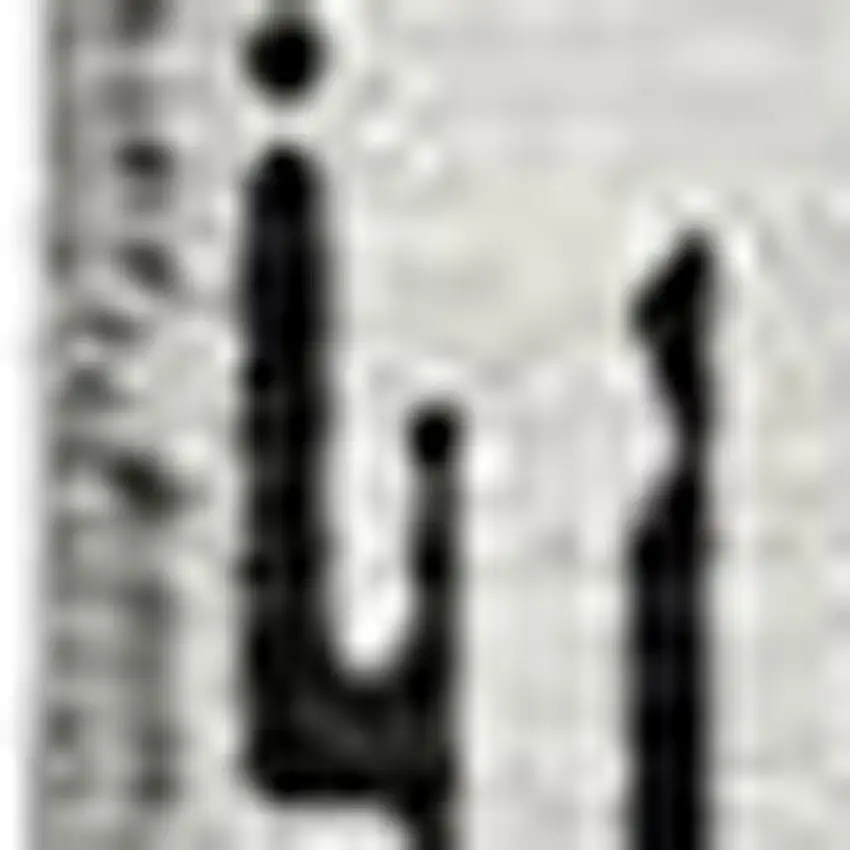 Black And Ivory Chevron Washable Area Rug With UV Protection Photo 3