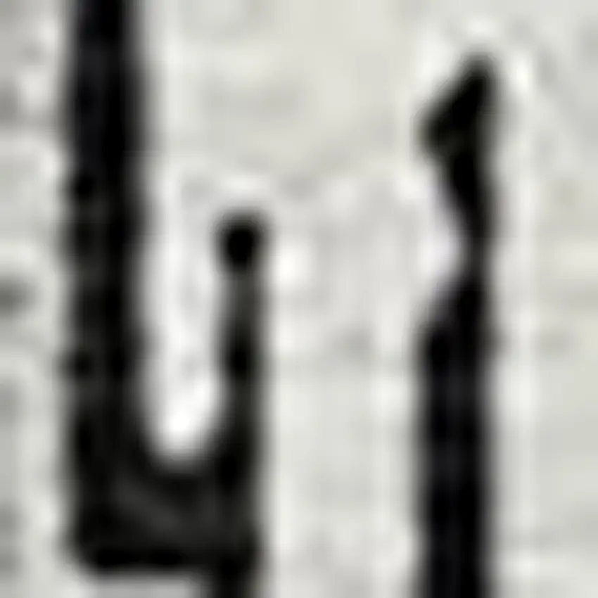 Black And Ivory Chevron Washable Area Rug With UV Protection Photo 3