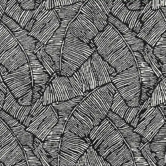 Black And Ivory Floral Washable Area Rug With UV Protection Photo 3