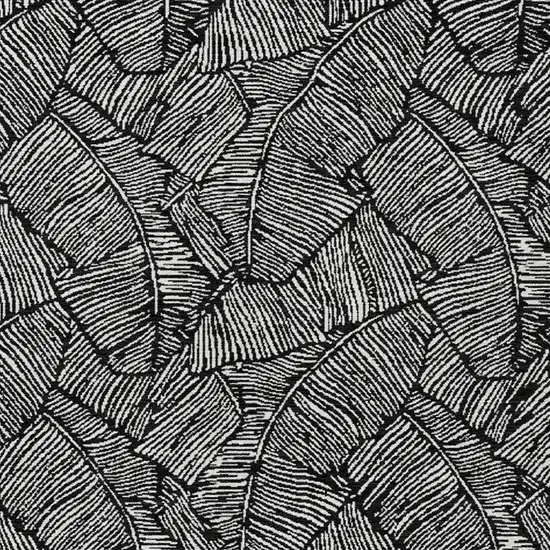 Black And Ivory Floral Washable Indoor Outdoor Area Rug Photo 7