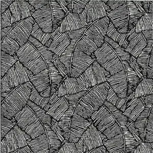 Photo of Black And Ivory Floral Washable Indoor Outdoor Area Rug