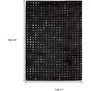 Photo of Black And Ivory Geometric Area Rug