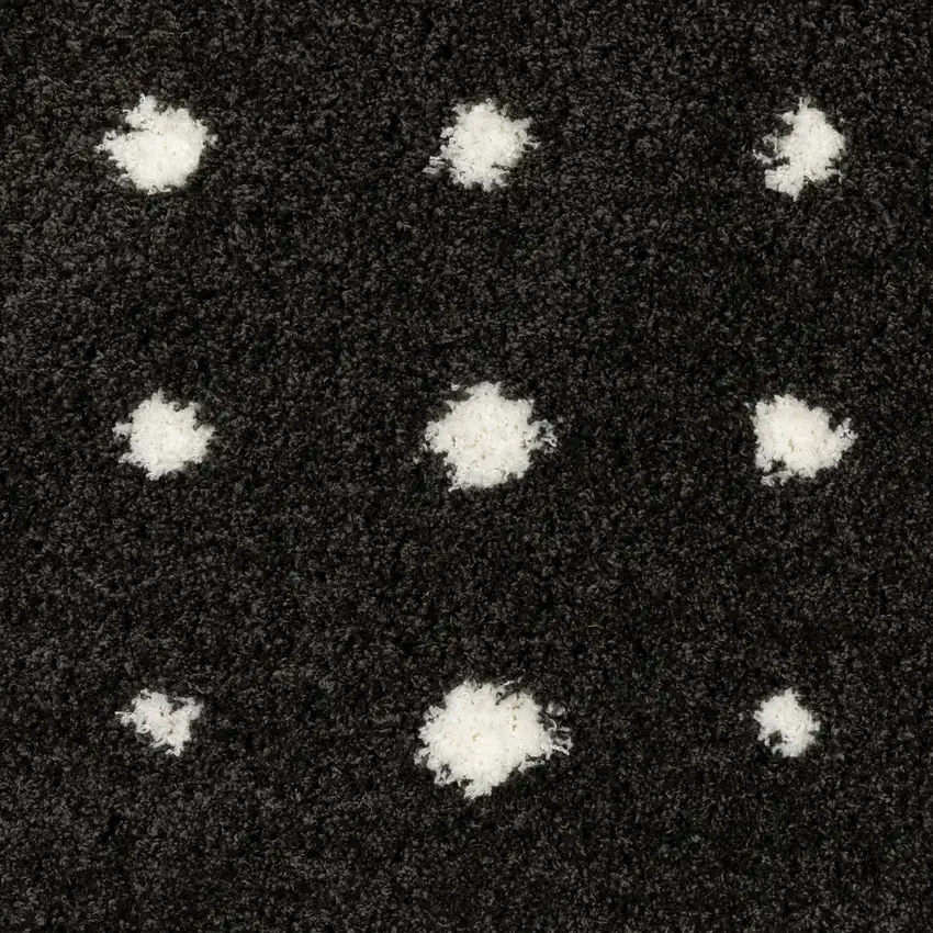 Black And Ivory Geometric Area Rug Photo 5