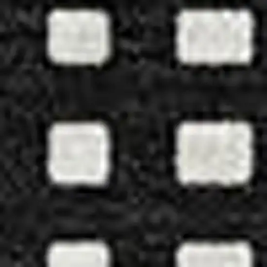 Black And Ivory Geometric Washable Area Rug With UV Protection Photo 3