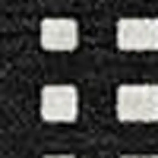 Black And Ivory Geometric Washable Area Rug With UV Protection Photo 3