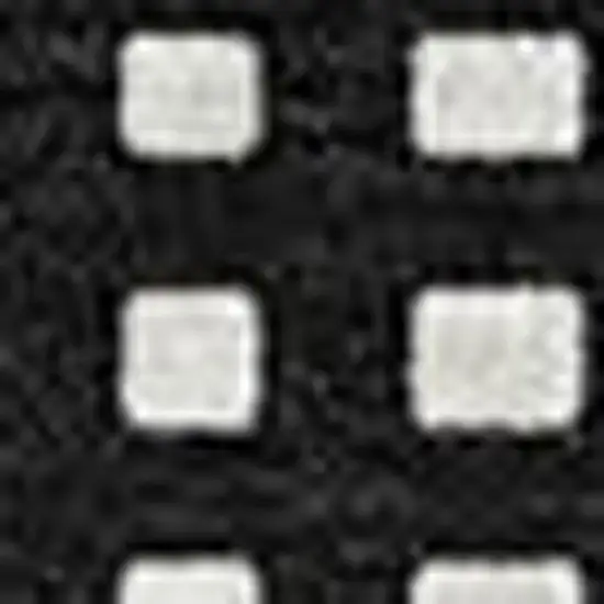 Black And Ivory Geometric Washable Area Rug With UV Protection Photo 3