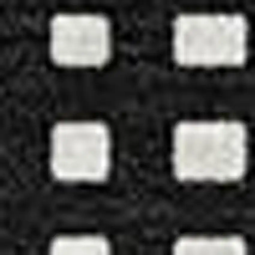 Black And Ivory Geometric Washable Area Rug With UV Protection Photo 3