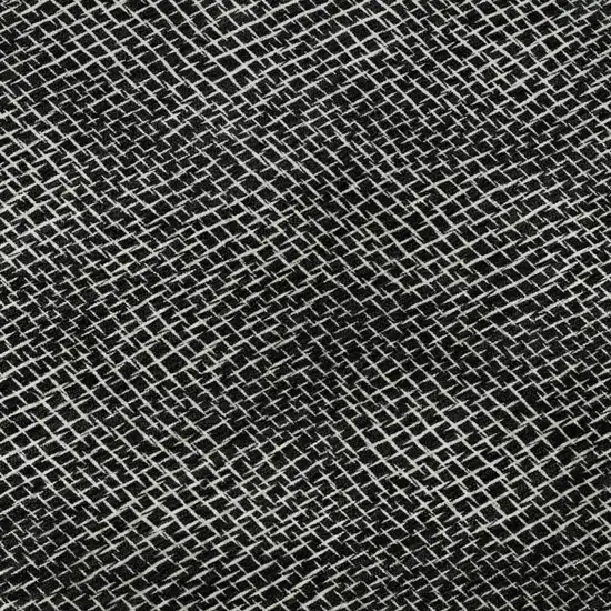Black And Ivory Geometric Washable Area Rug With UV Protection Photo 9