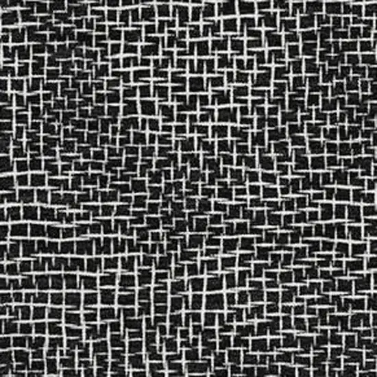 Black And Ivory Geometric Washable Area Rug With UV Protection Photo 2