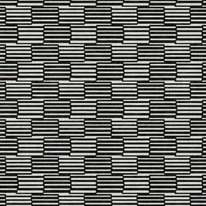 Photo of Black And Ivory Geometric Washable Indoor Outdoor Area Rug