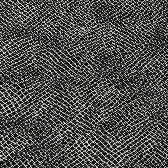 Black And Ivory Geometric Washable Indoor Outdoor Area Rug Photo 8