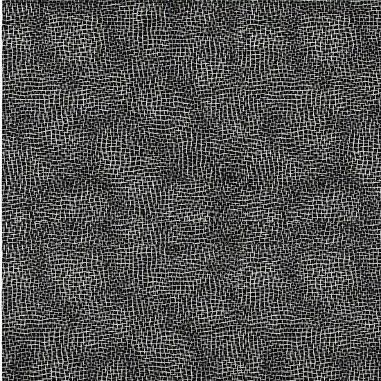 Black And Ivory Geometric Washable Indoor Outdoor Area Rug Photo 5