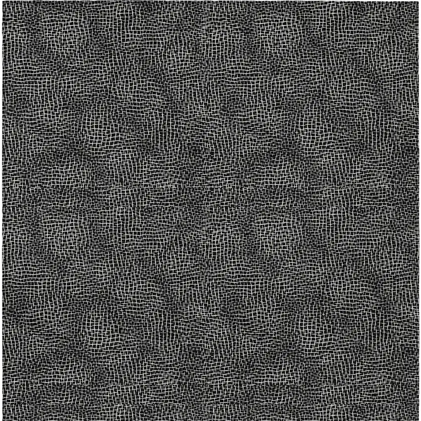 Black And Ivory Geometric Washable Indoor Outdoor Area Rug Photo 6