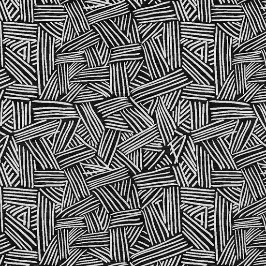 Black And Ivory Geometric Washable Indoor Outdoor Area Rug Photo 5