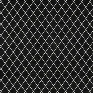 Photo of Black And Ivory Geometric Washable Indoor Outdoor Area Rug