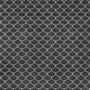 Photo of Black And Ivory Geometric Washable Indoor Outdoor Area Rug