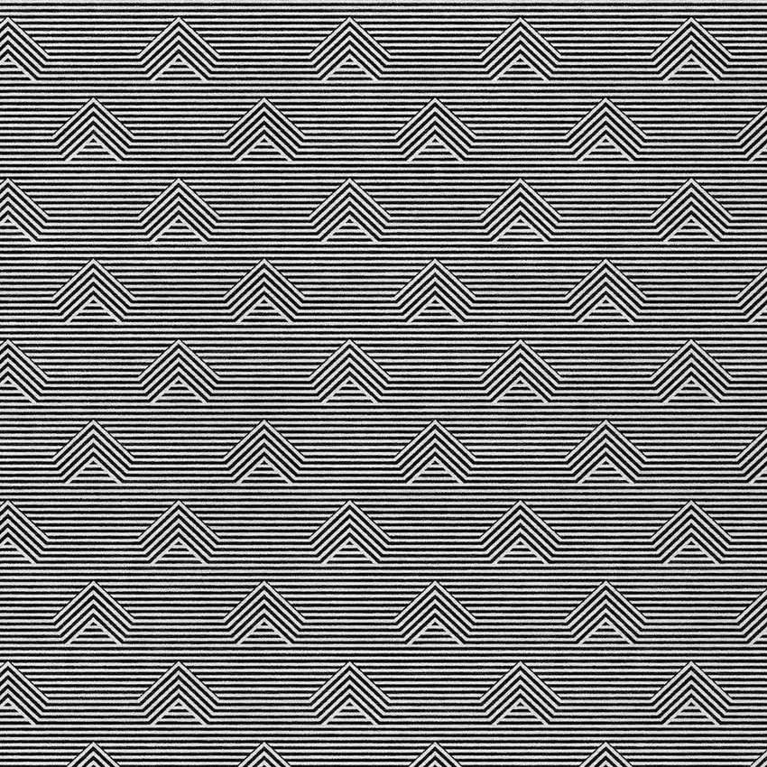 Black And Ivory Geometric Washable Indoor Outdoor Area Rug Photo 6