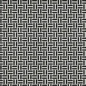 Photo of Black And Ivory Geometric Washable Indoor Outdoor Area Rug