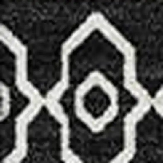 Black And Ivory Southwestern Washable Area Rug With UV Protection Photo 3