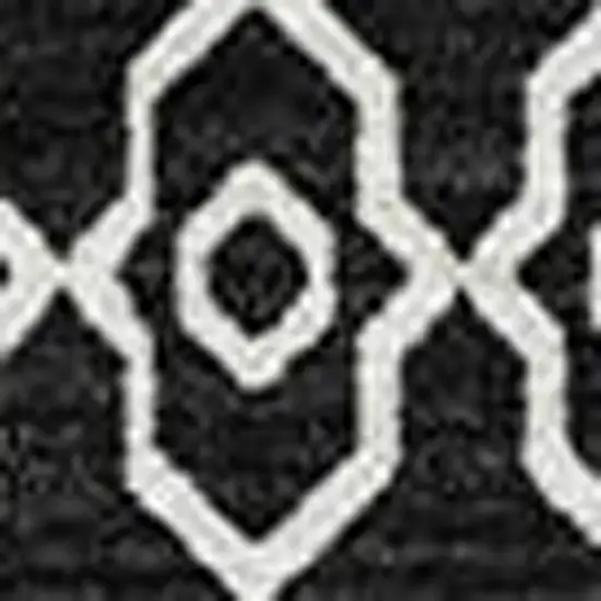 Black And Ivory Southwestern Washable Area Rug With UV Protection Photo 3