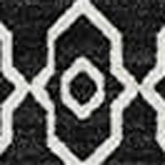Black And Ivory Southwestern Washable Area Rug With UV Protection Photo 3