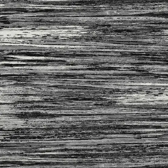 Black And Ivory Striped Washable Indoor Outdoor Area Rug Photo 6