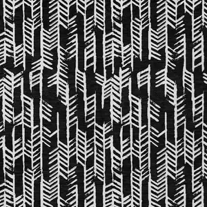 Photo of Black And Ivory Tribal Washable Indoor Outdoor Area Rug