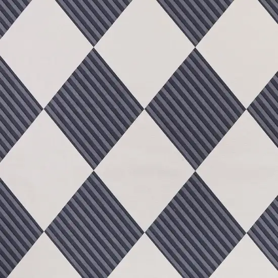 Black And Off White Geometric Washable Area Rug With Fringe Photo 3