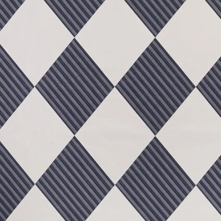 Black And Off White Geometric Washable Area Rug With Fringe Photo 3