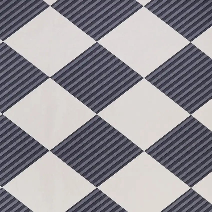 Black And Off White Geometric Washable Area Rug With Fringe Photo 3