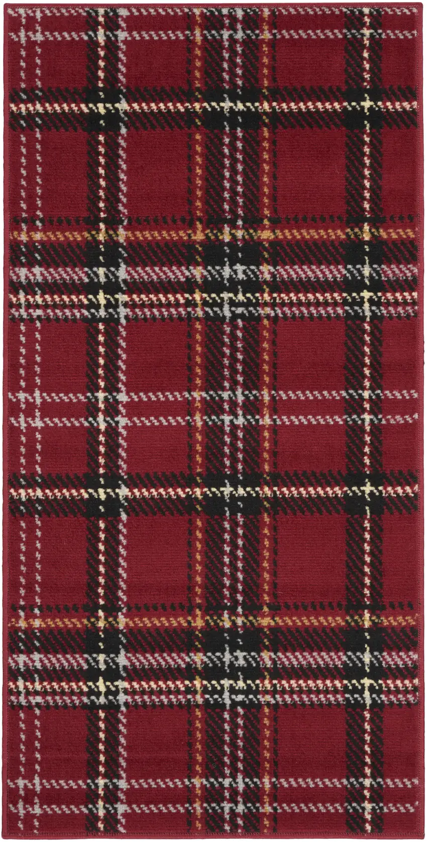 Black And Red Plaid Area Rug Photo 2